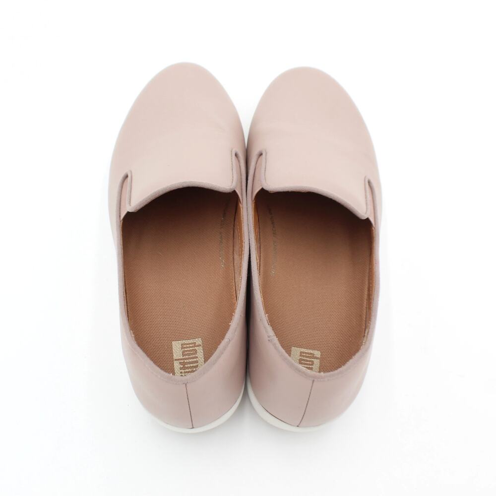 FitFlop Superskate Loafer Womens 8 Taupe Leather Comfort Slip On Shoe Summer - Picture 3 of 9